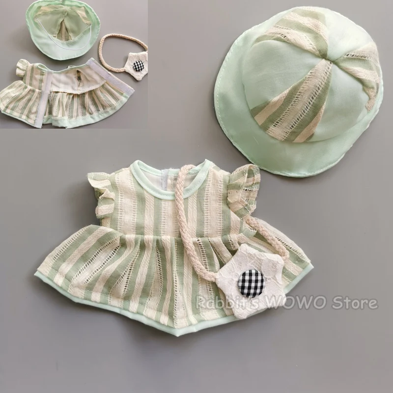 Doll Clothes Fit 25cm Baby Doll 1/6 BJD Doll Toy New Born Doll Lovely Accessories Outfit Princess Dress Summer Suit Girls Gifts 15