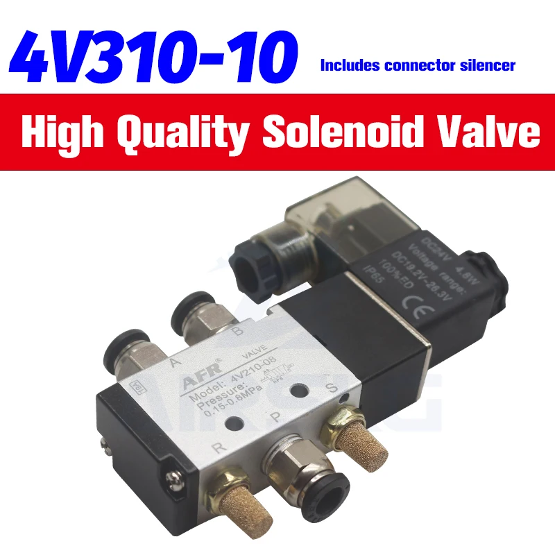 

4V310-15 2 Position 5 Way 4V310-10 12V 24V 110V 220V air valve Pneumatic valve Air Solenoid Valve electric magnet valve
