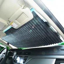 Дизайн, автомобильный солнцезащитный козырек на лобовое стекло, автоматическое расширение окна, солнцезащитный козырек, защита от солнца 46 см/65 см/70 см/80 см