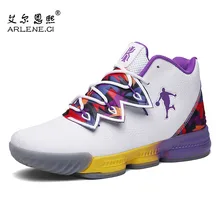 Мужская баскетбольная обувь Нескользящая амортизация Jordan обувь Атлетическая для активного отдыха спортивные кроссовки высокие дышащие мужские кроссовки