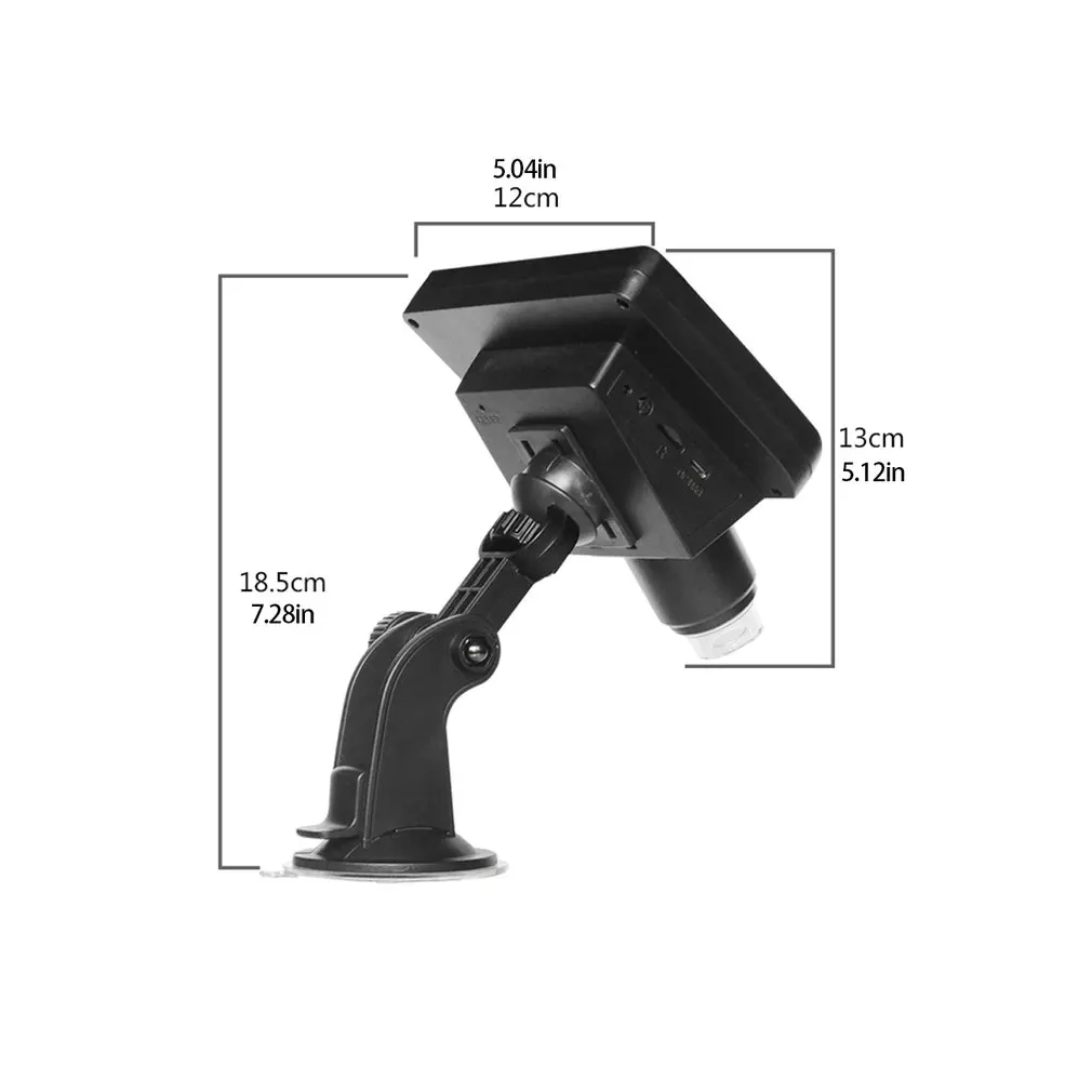 

1080P HDMI USB WIFI Digital Industry Microscope Camera with 1000X Lens 8 LED Light 4.3 Inch Screen