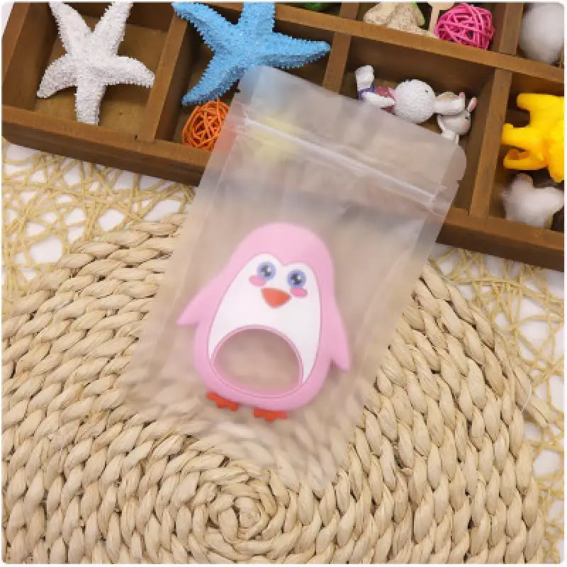1 шт., мультяшный Пингвин из силикона, Прорезыватель зубов, игрушки для малышей, игрушка для младенцев, силиконовый зубной прорезыватель для малышей, товары для прорезывания зубов - Цвет: style 1