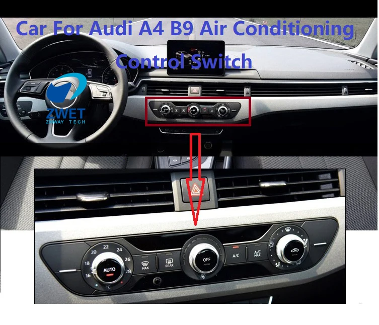 Zwet Car For Audi A4 B9 Air Conditioning Control Unit Ac Automatic