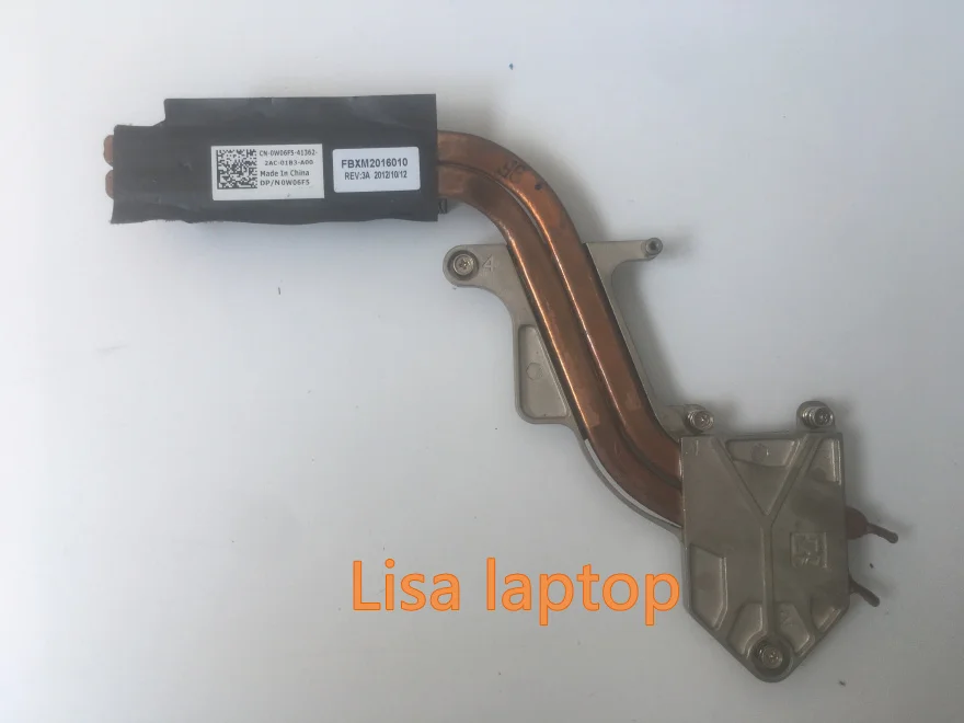Для Dell M6500 ноутбук радиатор 0N7J57 и 0W06F5 и вентилятор охлаждения 0W227F