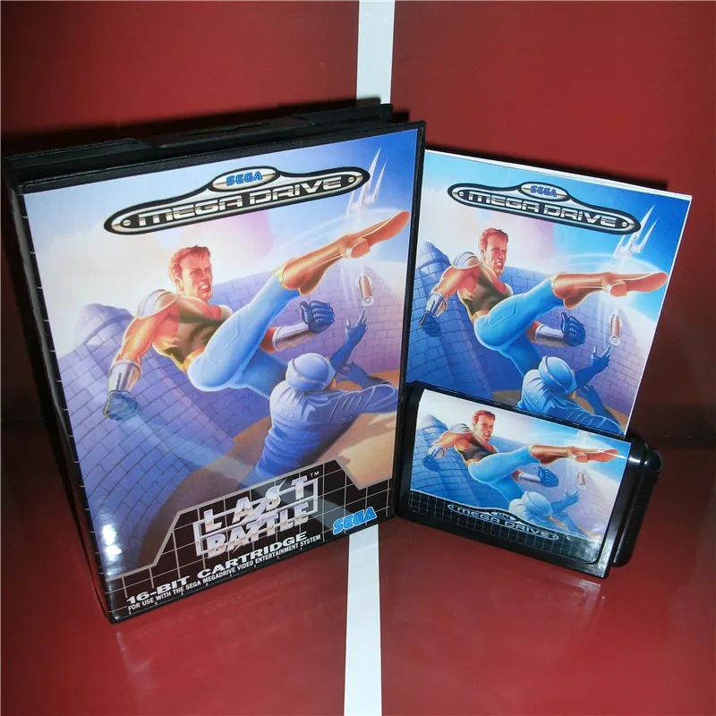 Последняя Битва европейская крышка с коробкой и руководством для Sega Megadrive Genesis