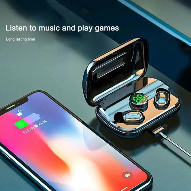 X10 TWS Bluetooth 5 0 Earphones Wireless Sport Waterproof Earbuds For iPhone Android Digital Display Headphones