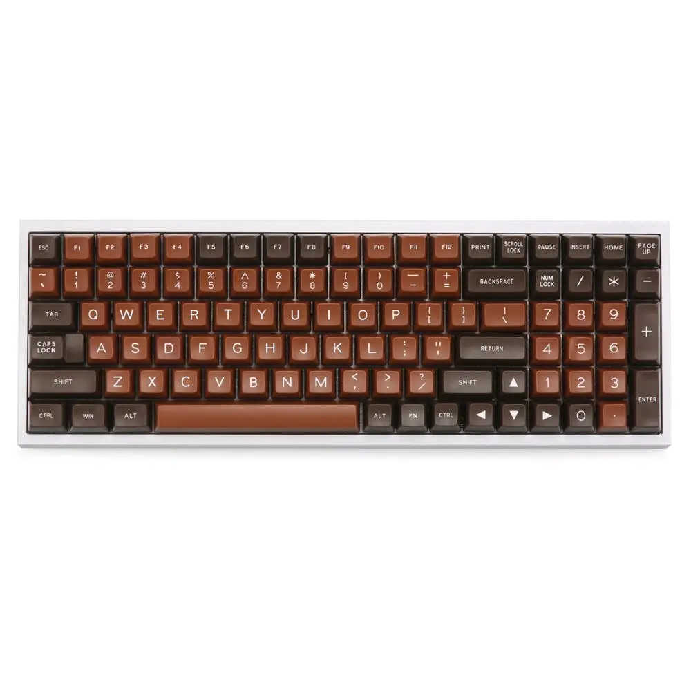 MAXKEY chocolate SA keycaps ABS Double shot 134 клавиш для механической клавиатуры mx