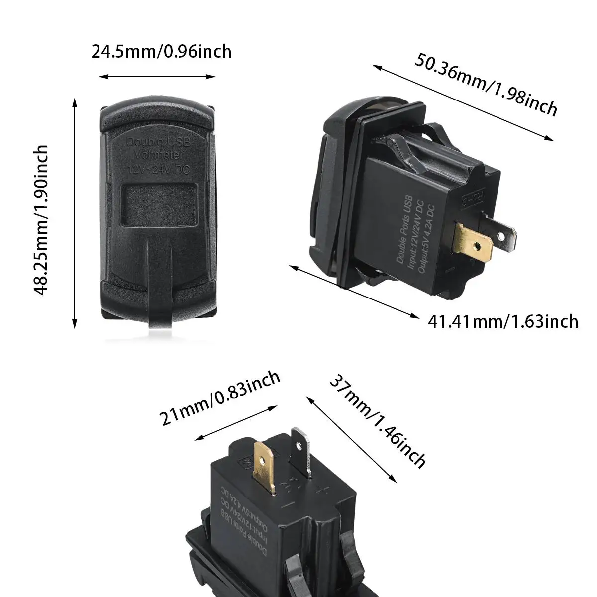 Порт питания проводка Pigtail+ двойной USB светодиодный зарядное устройство разъем UTV ATV для Can-Am Maverick X3 внедорожный