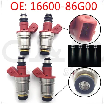 

4PCS Fuel Injector Nozzle JS21-1 16600-86G00 for Nissan Pickup D21 2.4L for GMC OEM Part 1660086G00 35-80798I4 3580798I4 FJ564