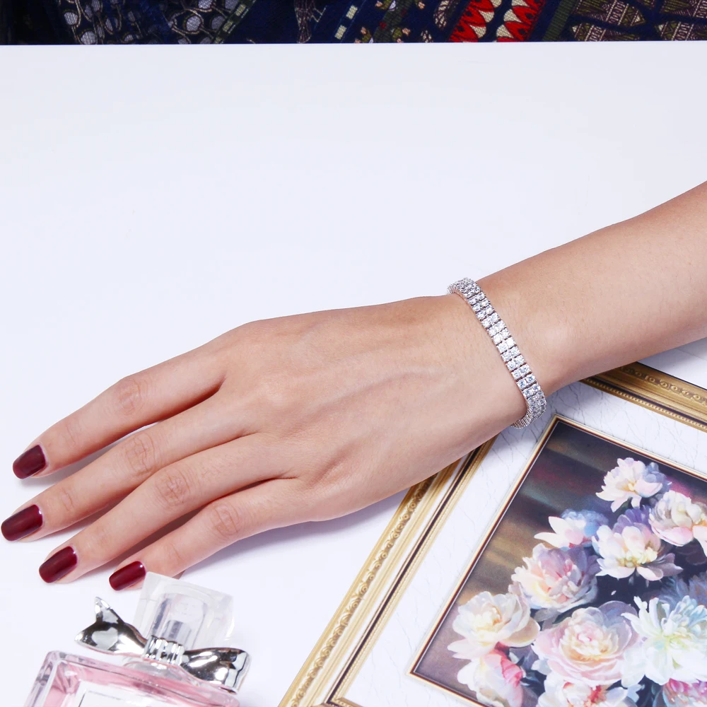 2 lines diamond bracelet (2)