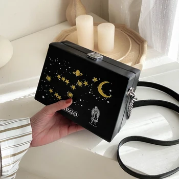 

Personality Creative Twelve Constellation Small Bag Female 2020 Popular New Wild Messenger Bag Fashion Box Bag