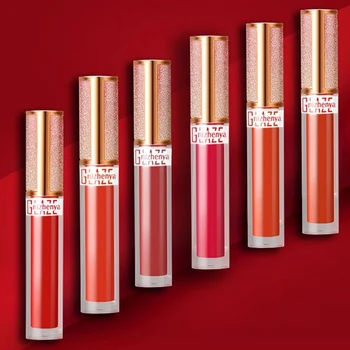 

6 Colors Moisturizing Matte Liquid Lipstick long-lasting Red Black Lip gloss Makeup Stick Nude Beauty Lip Tint Cosmetics Y1