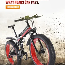 Электрический велосипед, снежный велосипед, толстая шина, 26 дюймов, мотоцикл, e велосипед, 1000 Вт, 48 В, электрический складной велосипед sheng milo, горный велосипед для взрослых