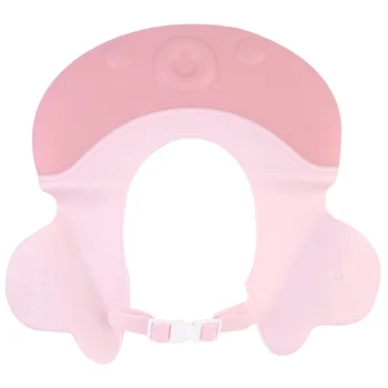 

Cute Bath Hat Shampoo Cap Adorable Shampoo Cap Practical Shampoo Headwear for Baby Kids (Light Pink)