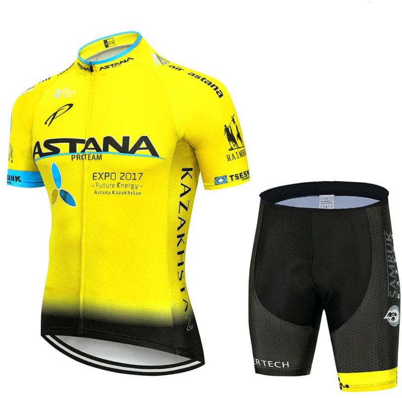 DE ASTANA велосипедная команда Джерси 20D велосипедные шорты костюм Ropa Ciclismo мужская летняя быстросохнущая одежда для велоспорта - Цвет: 12
