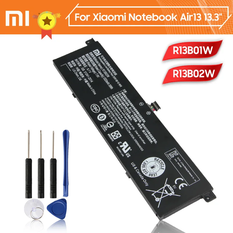 Xiaomi R13B01W R13B02W батарея для телефона Mi Notebook Air 13 3 &quot161301 01 5320mAh Оригинальная +