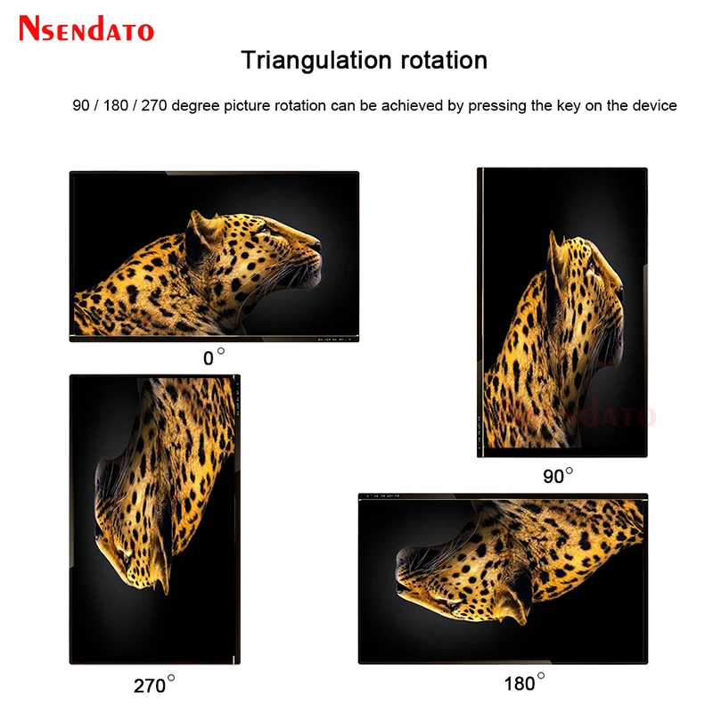 Vertical HD TV Video Rotating Box Processor 1080P 60Hz Vertical Screen Portrait Mode Display 90 180 270 Degree Image Flip Switch