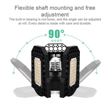 

1 PC Garage Light-40W 60W 80W E27 LED 85~265V Transformable Bulb, Warehouse High-Power Underground Facto
