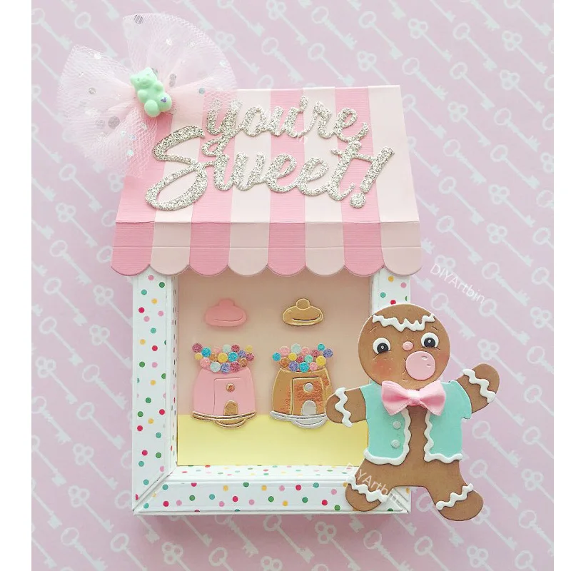 Рисунок Имбирный пряник перечной мяты 2020 новый металлический Трафаретный