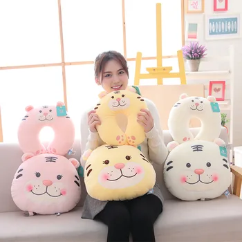 

New Super Soft Pregnancy Pillow Tiger Cartoon Pillows Plush Toy Puppet Baby Comfort Pillow Airplane Travel Neck Pillows