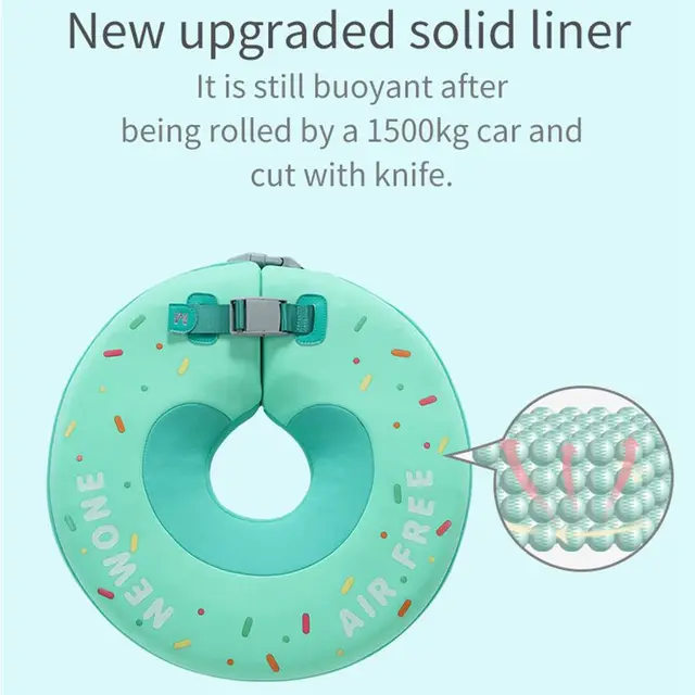 Mambobaby Baby Neck Float Infant Swimming Ring Newborn Non-inflatable Buoy Toddler Swimming Circle Tub Pool Accessories Toys 3