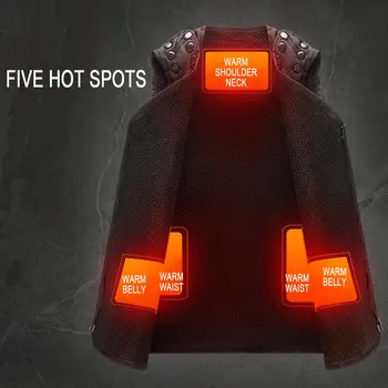 

Graphene Electric Heating Vest Charging Intelligent Heating Clothes Vest Constant Temperature Warm Waist Men And Women Vest