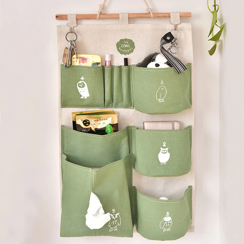 Bathroom Waterproof Cloth Home Container Portable Multi Pocket Foldable Hanging Organizer Decoration Office Storage Bag Washable