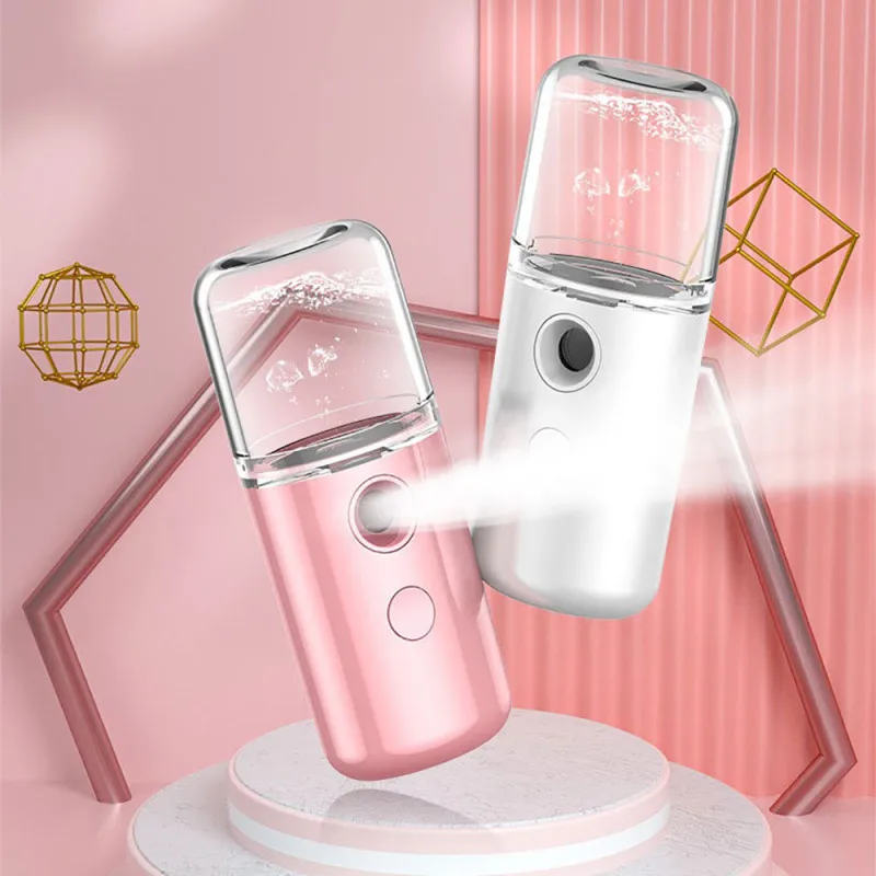 

Mini Nano Sprayer USB Cooling Mist Mini Face Humidifier Hydrating Anti-aging Wrinkle Beauty Exquisite Skin Facial Mist Sprayer