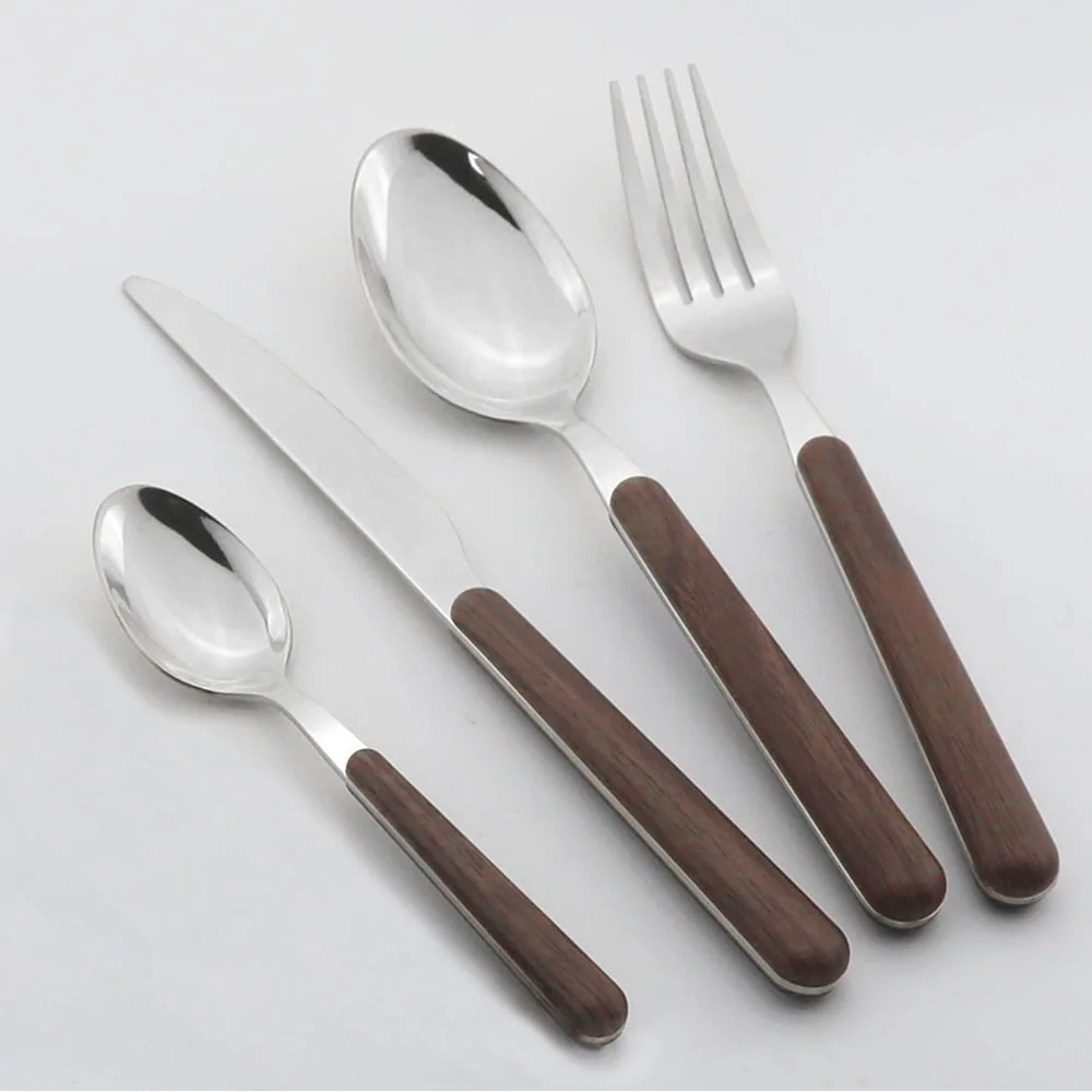 4Pcs Silver Round