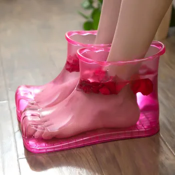 

Women Foot Soak Bath Therapy Massage Shoes Ankle Boots Sole Relaxation Home Feet Care Hot water Zapatos Mujer Neutral Foot Soak
