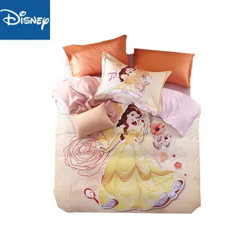 

Beauty and Beast Princess bell bedding set bedroom duvet cover set for kids 3/4 pcs home decor cotton kid bedspread queen size