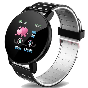 

New Smart Bracelet Sports Pedometer Heart Rate Information Reminder Sedentary Warning Waterproof Bracelet Two-color Strap