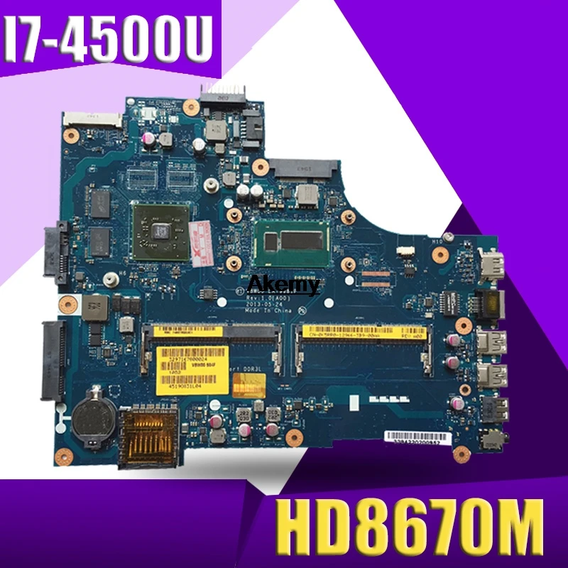 

LA-9981P Laptop motherboard for Dell Inspiron 15R-3537 5537 original mainboard I7-4500U HD8670M