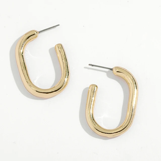 Gold Silver Color Stainless Steel Hoop Earrings for Women Small Simple Round Circle Huggies Ear Rings Steampunk Accessories 209021
