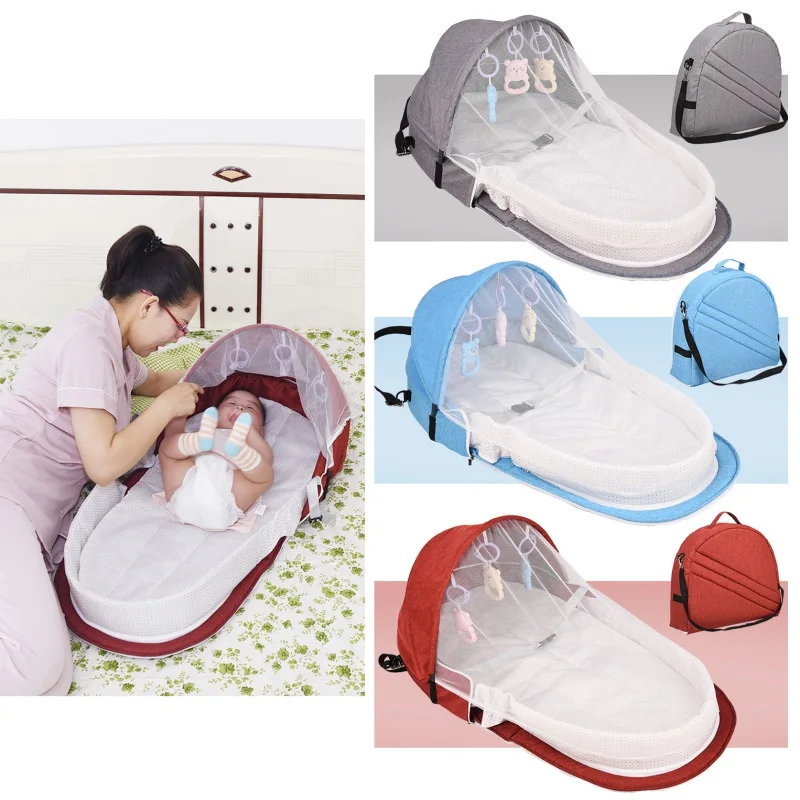  Baby Bed Travel Sun Protection Mosquito Net With Portable Bassinet Baby Foldable Breathable Infant 