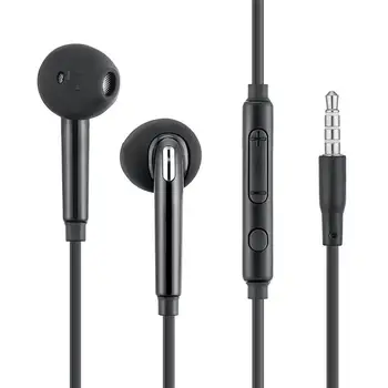 

3.5mm Stereo Music Earphones Portable Earphone Wired In-Ear Headset no bluetooth with Microphone for Samsung S6/ S6 Edge