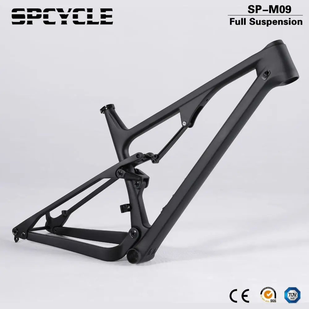 Spcycle 27,5 er 29er карбоновая рама с полной подвеской 148*12 мм для горного велосипеда, карбоновая рама 27,5 er Plus, рама с полной подвеской