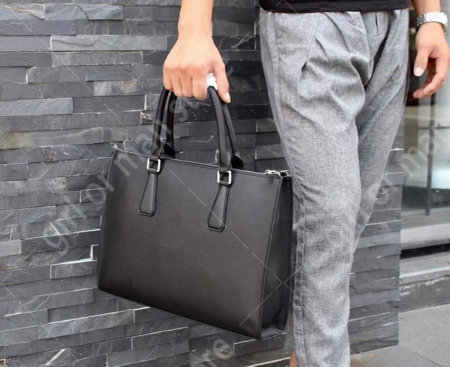 

Luxury handbag briefcase for men real leather lady bag fashion cowhide package 2019 new