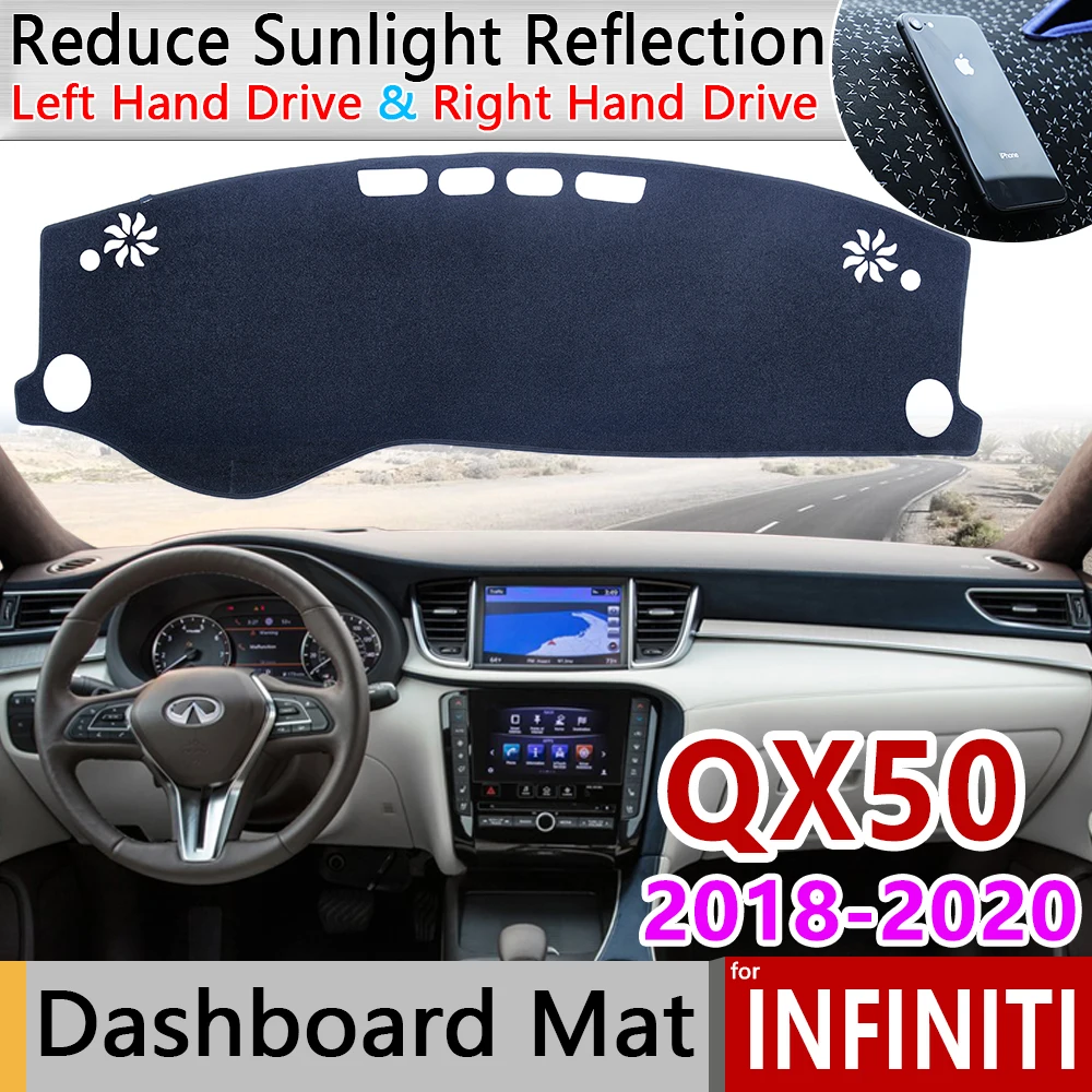 

for Infiniti QX50 2018 2019 2020 II MK2 Anti-Slip Mat Dashboard Cover Pad Sunshade Dashmat Carpet Anti-UV Dash Accessories Rug