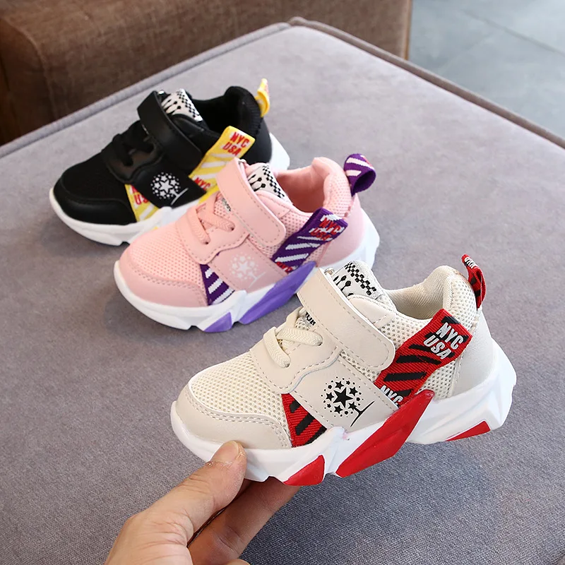 

2019 Autumn Baby Sports Shoes Female Children's Net Shoes Breathable Mesh Casual Soft Bottom Baby Toddler Shoes Men