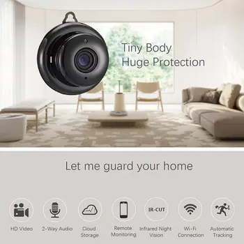 

Mini Wireless WIFI IP Camera Smart Home Security Infrared Night Vision Camera SD Cloud Storage CCTV Monitor Wireless Camera