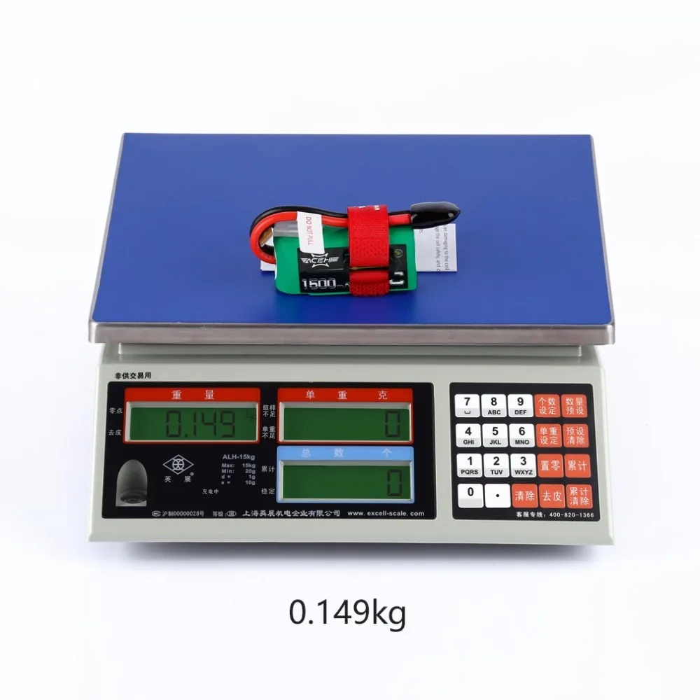 Высокая скорость Lipo RC батарея ACEHE 11,1 V 1500mAh 75C емкость 3S1P 16,65 WH