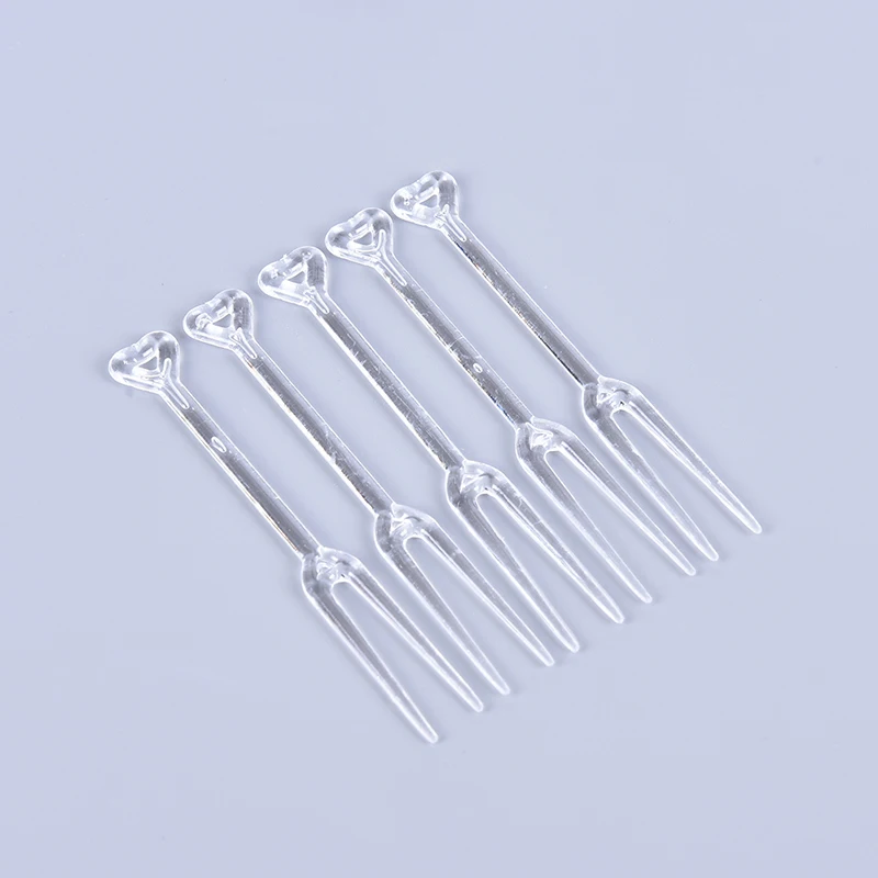 Вилка одноразовая в индивидуальной упаковке пластиковая вилка для фруктов