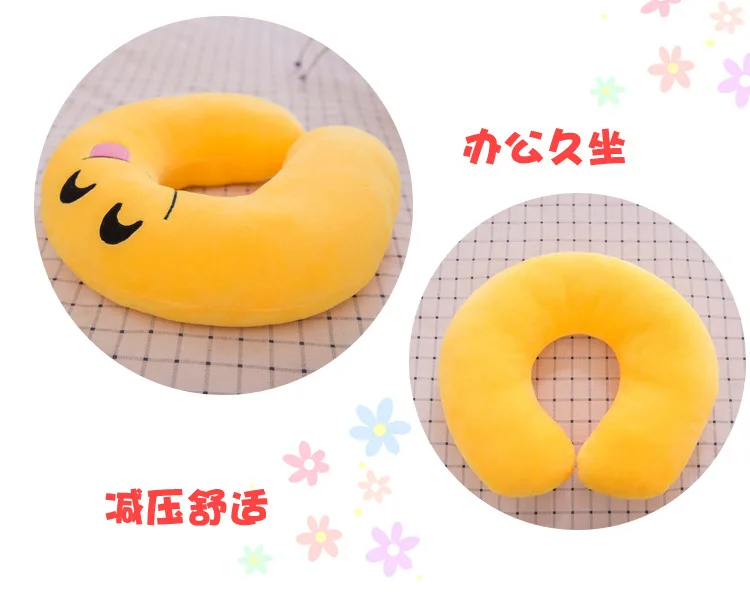Cartoon U-SHAPE Pillow Nursing Pillow Neck Office Napping Pillow Neck Pillow Car Pillow Birthday Gift