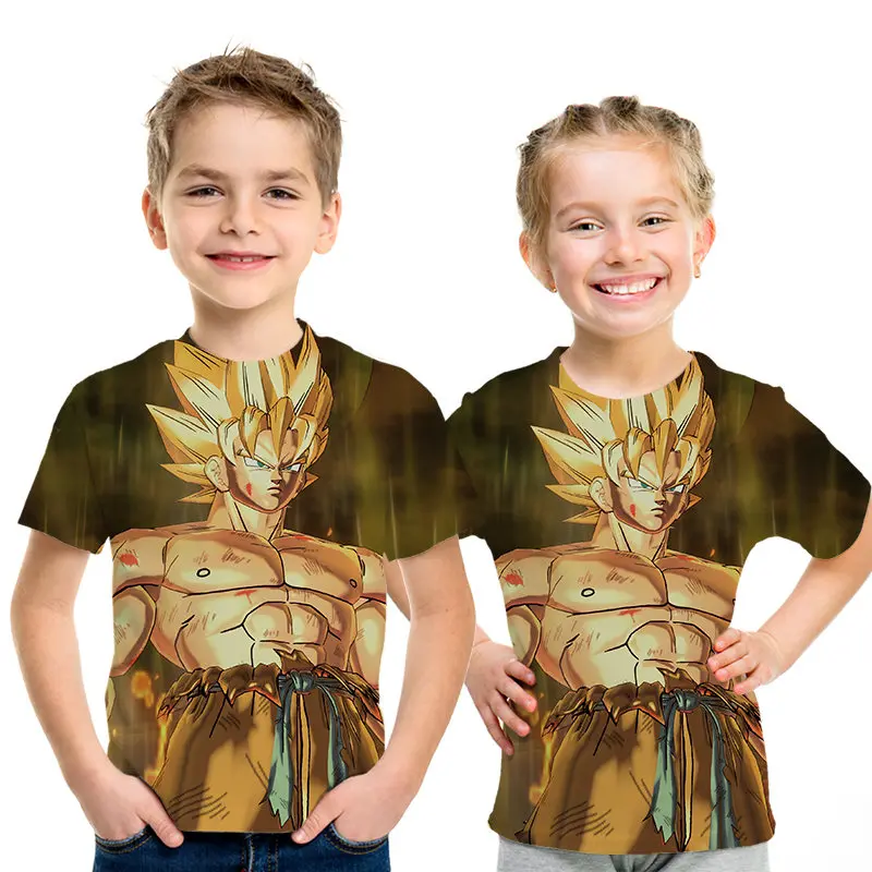 Детская футболка с 3d принтом «Ультра-инстинкт Гоку» футболка для мальчиков и девочек с драконом и мячом «Z» топы для папы, мамы, детей Harajuku, футболки для родителей и детей - Цвет: PT246