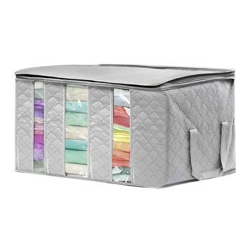 

1Pc Non-Woven Closet Organizer Clothes Organizer Family Save Space Home Storage Bag Stuff Container Quilt Bag Holder Tidy Case