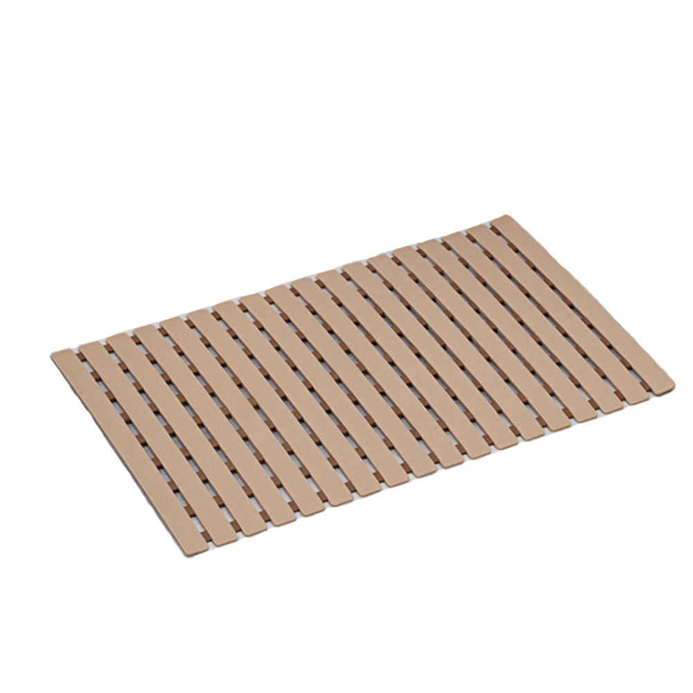 Light Brown Эластичный Коврик для ванной практичные прямоугольные аксессуары двойные боковые украшения для ванной комнаты домашние нетоксичные Нескользящие безвкусные домашние - Цвет: Light Brown