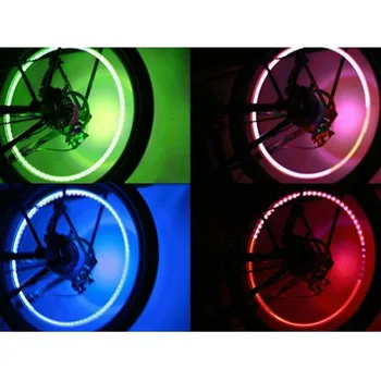 

4pcs LED Wheel Light Tyre Tire Valve Stem Cap Light Lamp Bulb Decoration for Auto Car Bike Motorcycle