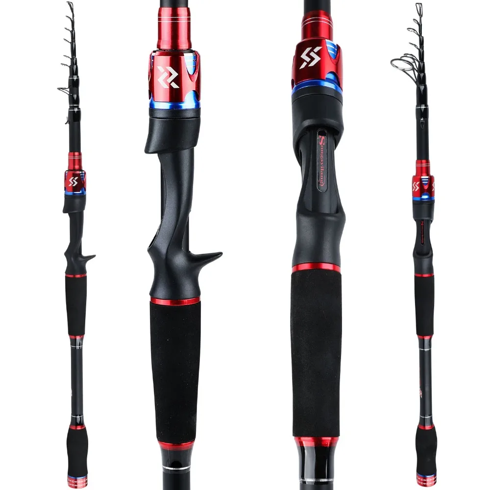 

Sougayilang 24 Ton Carbon Telescopic Lure Fishing Rod Spinning Casting Ultra Light Portable Travel Rod Fishing Tackle Pesca