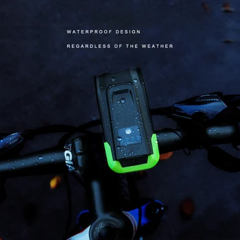 

2000/4000mAh Smart Induction Bike Front Light Kit USB Rechargeable LED Taillight And Headlight With Horn FlashLight For Bicycle